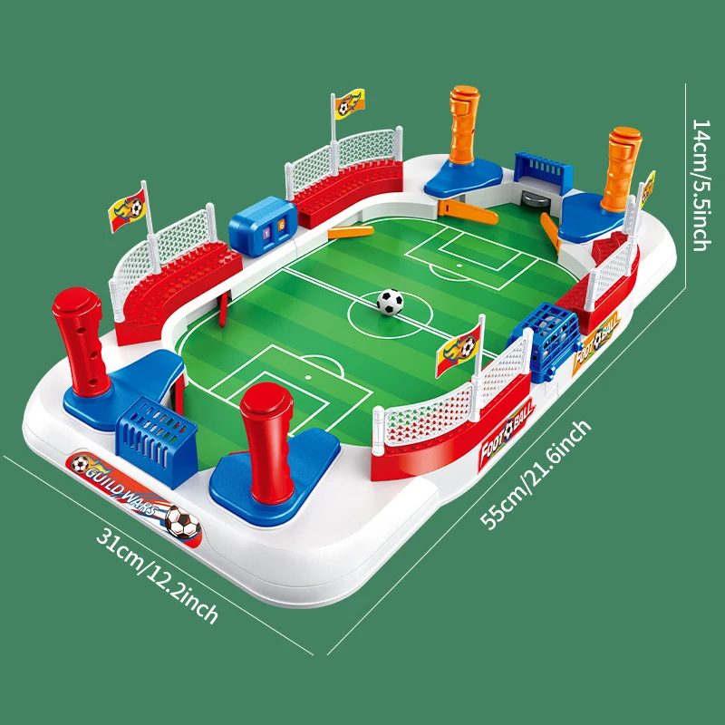 Portable Tabletop Soccer Game - Indoor/Outdoor Desktop Football Toy