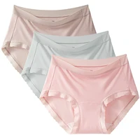 3 pièces/ensemble femmes grande taille Modal culottes dame confortable doux respirant élastique sous-vêtements femme Lingerie caleçon 3
