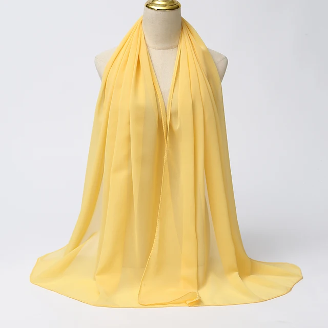 Foulard Hijab en mousseline de soie pour Femme, voile musulman ramadan ,hijab femme musulman,foulard musulmane pour femme, foulard mousseline en Jersey doux de haute qualité hijab islam voile femme musulman,70*180cm