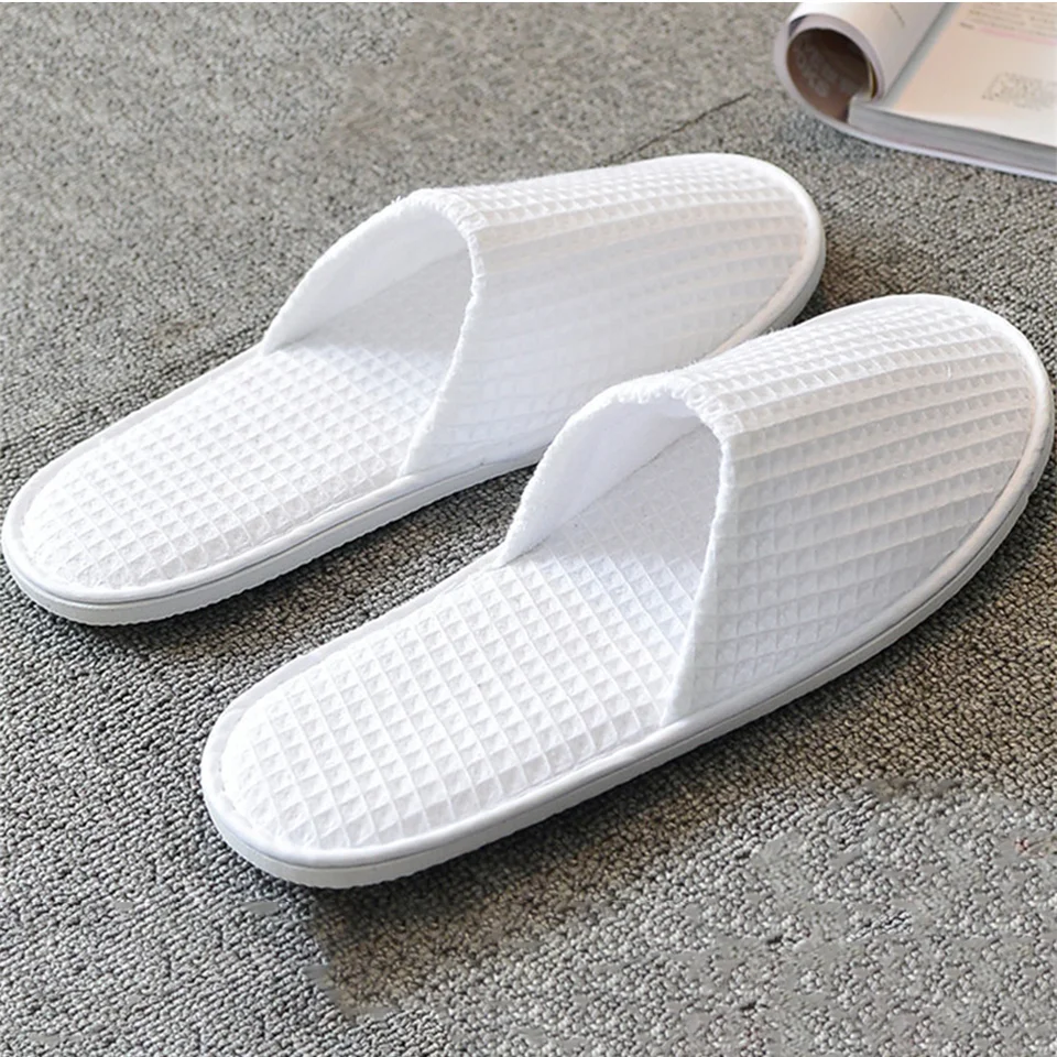Sahgsa Pantofole Usa E Getta, 1 Paio Di Slipper Hotel Portatile Spa Pantofole Donna E Uomo, Bianco Monouso Slipper Hotel Viaggi Casa Ospite Uso, Bianco, Taglia Unica - Foto 9