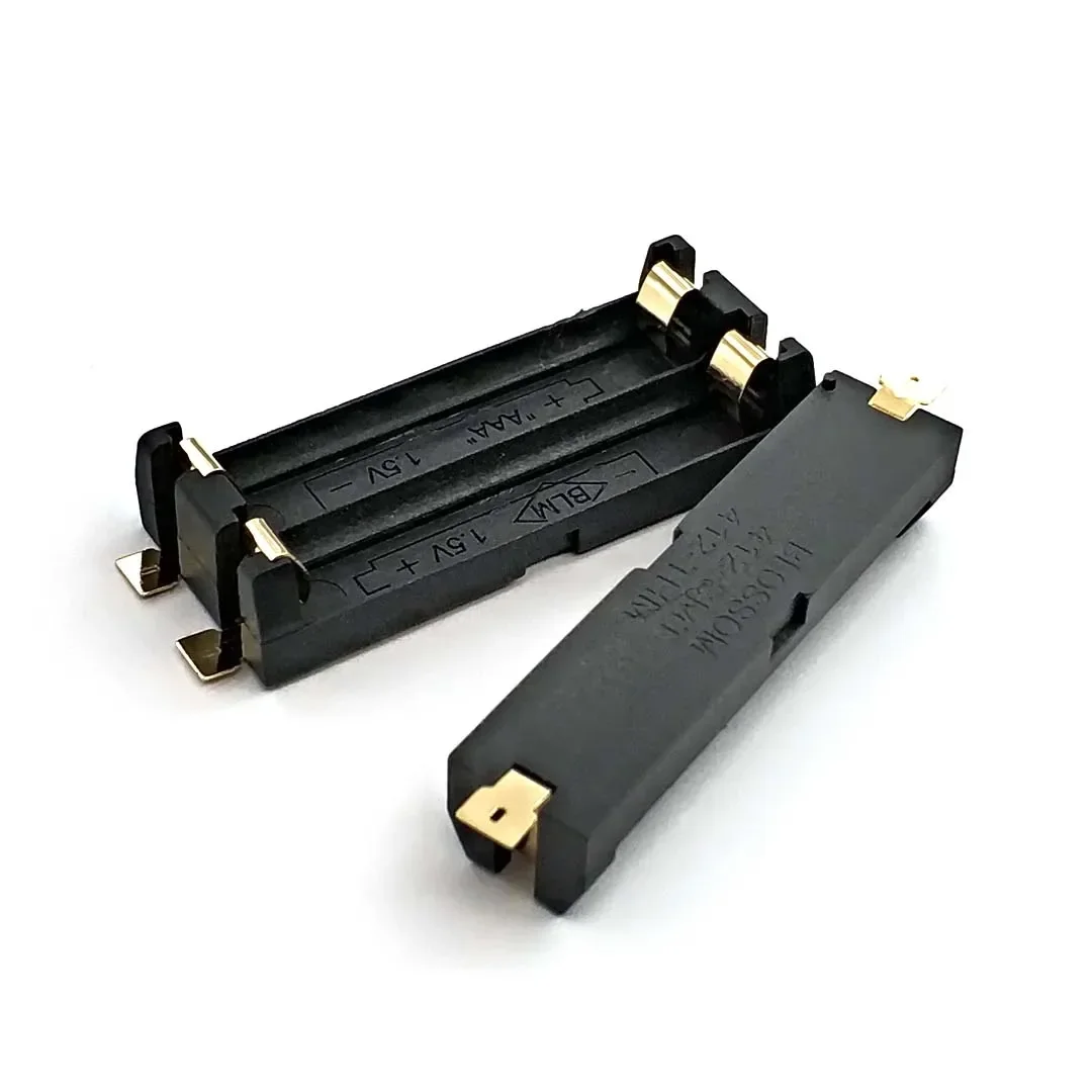 1/2 Slot AAA Battery Holder SMD SMT Battery Box with Bronze Pins DIY Lithium Spring Box battery holder battery box