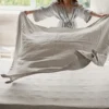 100% Pure Linen Bedsheet 1pc Flat Sheet Nordic Solid Color Bed Sheet Soft Comfort Home Textile Without Pillowcase Multi-Size 4