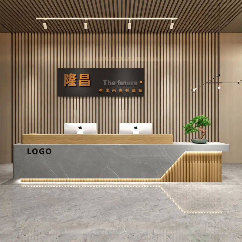 Clinic Luxury Reception Desk Beauty Salon Modern Simple Reception Desks Cashier Escritorio De Recepcion Commercial Furniture