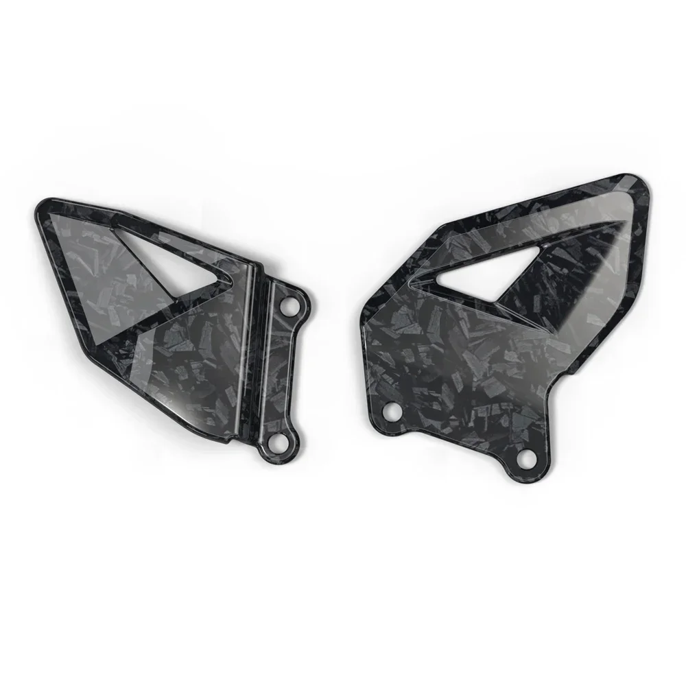 Motorcycle Foot Pedals For Honda CBR600RR CBR600 RR 2003- Motorcycle Foot Pedal Heel Guard Plates Decoration Carbon-look