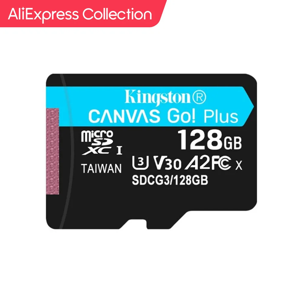 Collezione Aliexpress Schede Di Memoria Kingston Micro Sd Card Sdcg3 64Gb 128Gb 256Gb Fino A 170 Mb/S Leggi V30 U3 Tf Flash Card C10 Per Smartphone
