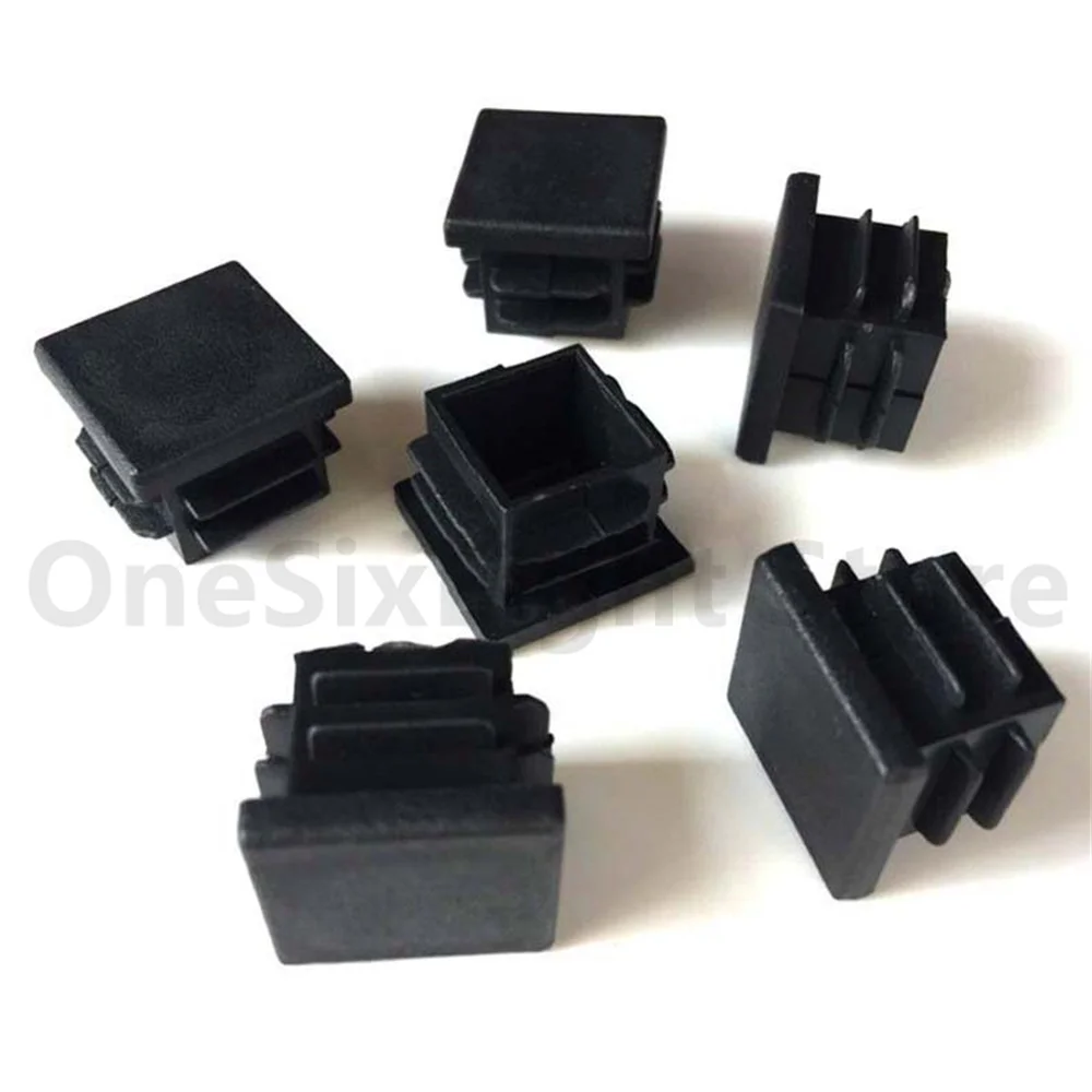 Square Plastic Blanking End Cap Caps Tube Pipe Insert Plug Bung 2/4/10PCS 10x10mm 15x15 20x20 30x30 ~ 120x120mm pipe end cap silicone rubber caps rubber caps silicone rubber plugs