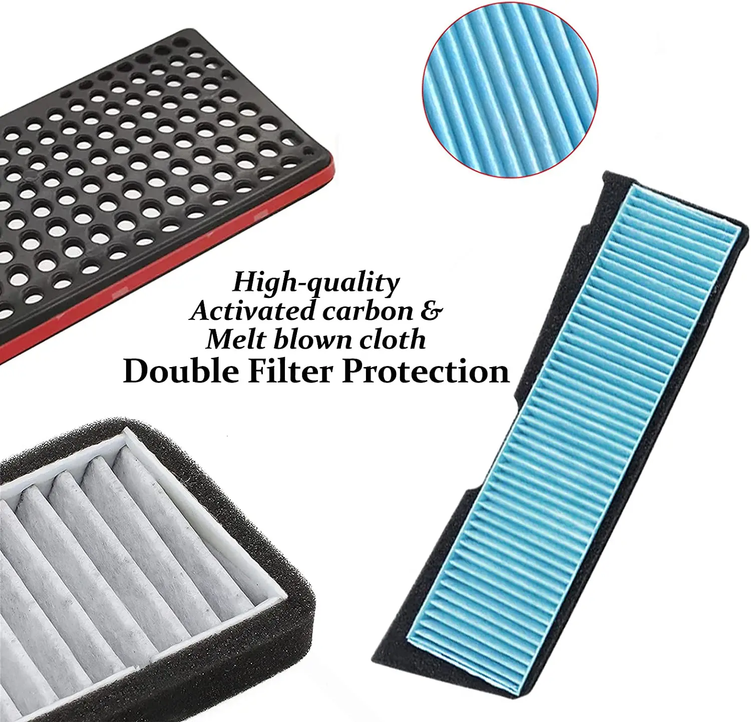 Tesla Model 3 Car Intake Air Filter Melt Blown Fabric Flow Vent Cover Trim Dust Prevention Intake Cover