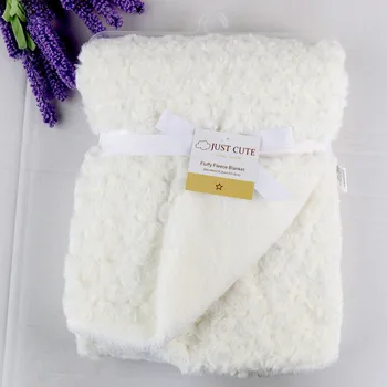 Newborn Baby Blanket Winter Autumn Thicken Double Kids Infant Swaddle Cotton Solid Baby Girl Cashmere Blanket Baby Accessories 5