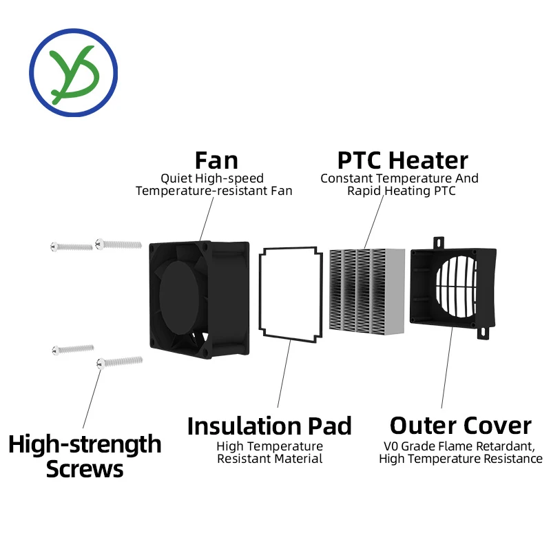 PTC Ceramic Electric Heater with Fan 4