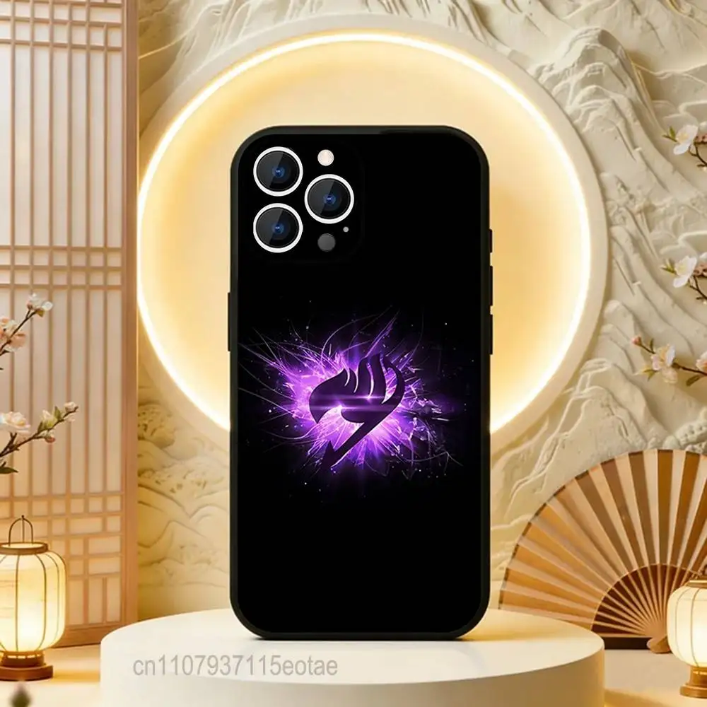 Anime Fairy Logo Black Protective Phone Case