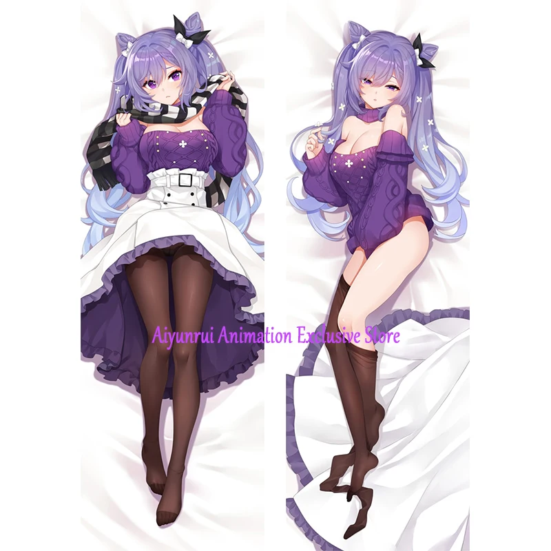 

Наволочка для подушки Dakimakura с двусторонним принтом аниме «Keqing», 2024