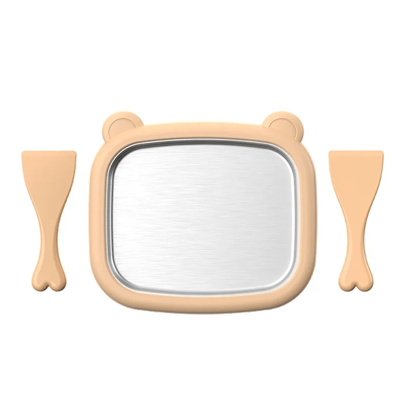 Hot Selling Ice Cream Maker With Stainl Cold Plate & 2 Spatulas For Homemade Diy Treats Homemade Ice Cream Machine Ice Cream Mak