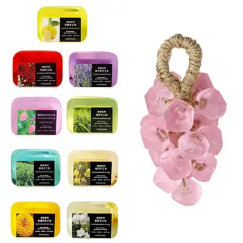 Handmade Facial Soap DIY Grape Essential Oil Transparent Soap Deep Cleaning Exfoliation Gentle Moisturizing Body Soap Skin Care 1