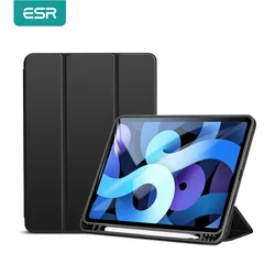 ESR Magnetic Cover for iPad Air 5 2022 Rebound Pencil Case for iPad Air 4 2020 Stable Trifold Stand Case With Pencil Holder