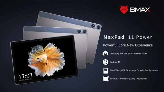 Bmax I11Power（G99・256GB） Tablet BMAX I11 Power Android 14 4G, Ekran Dotykowy IPS 11