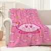 Cartoon K-Kirby Cute Game Blanket Soft Plush Nap Sofa rug for Living Room Warm Office Bedroom Birthday Home Travel Kid Gifts 6