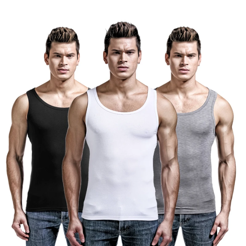 Men's Tank Tops Summer Vest Modal Underwear Sleeveless Beach T Shirt Sports Vest Mens Underwear Casual Vest T Shirts| | - AliExpress