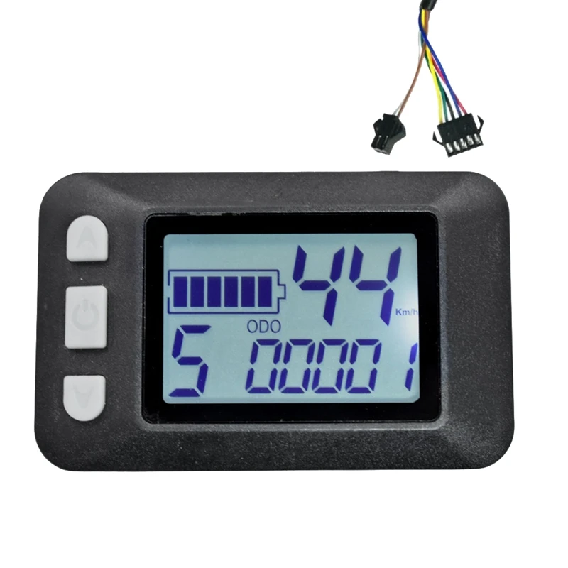 

1 Piece Electric Bike Meter 24V 36V 48V 60V For Electric Scooter LCD Display(SM Plug)