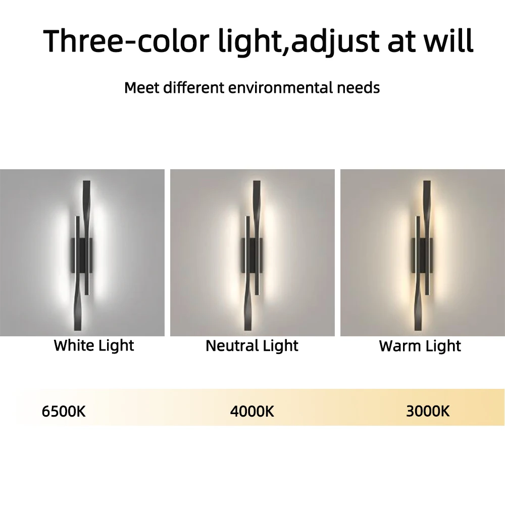 Wall Light Long strip wall lamp light luxury creative room bedroom bedside lamp simple modern Nordic living room TV wall