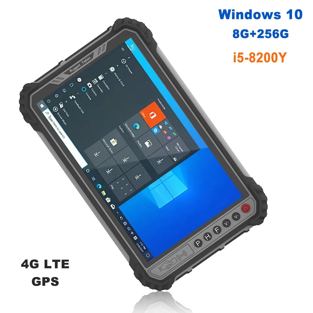 Rugline Waterproof Industrial Windows 10 Tablet Pc Intel Core I5-8200Y Ram 8G Rom 256G Ncf Rj45 Tablet Robusto