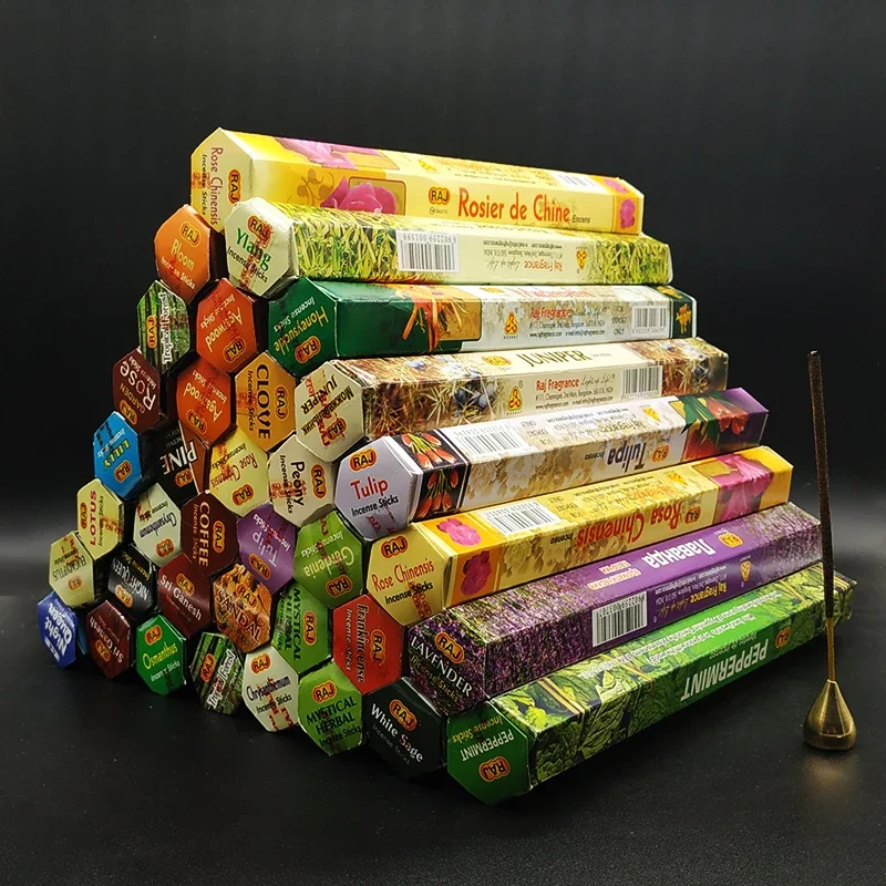 

T Fragrances India Incense Stick Handmade Aromatherapy Sticks 20 Sticks Per Box Sandalwood Lavender Meditation Incenses