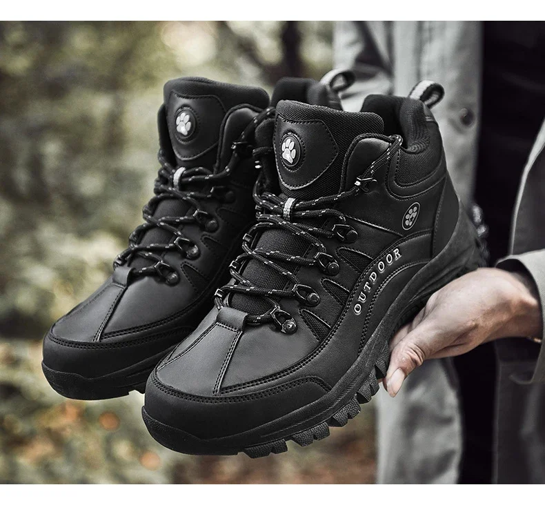 Men Tactical Boots Breathable Safety Male Anti-Slip Hunting Boot Motorcycle Army Boots Desert Climbing Hiking Shoes Size Plus