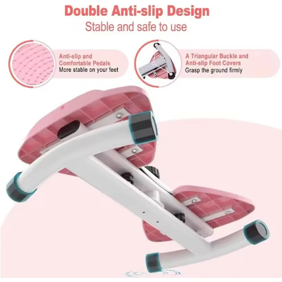 Waist Twister Machine, Pilates Twister with Digital Display, Adjustable Exercise Twist Board for Women Men, Home Noiseless Abs W