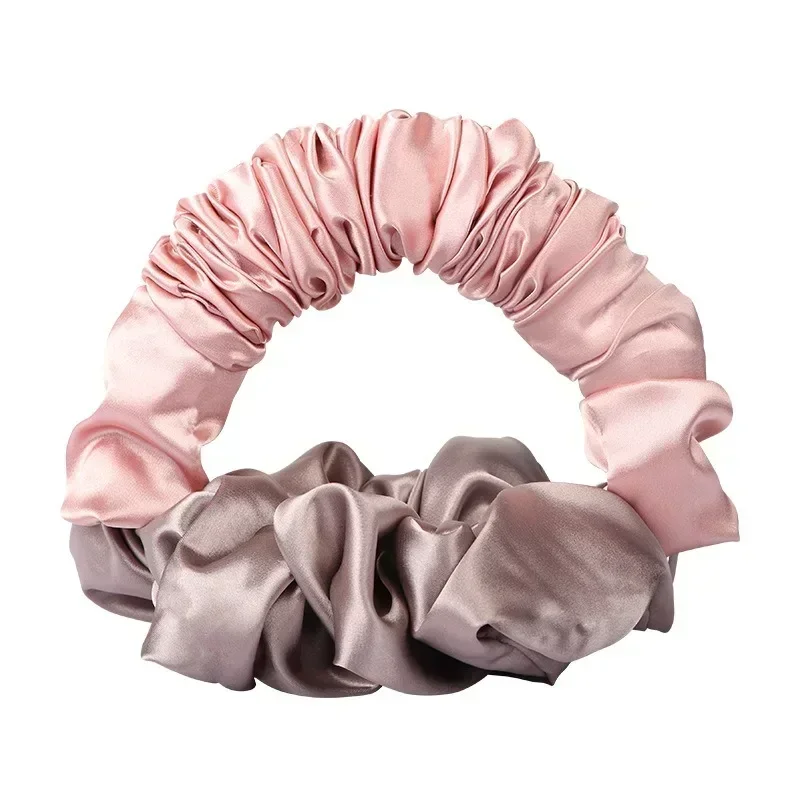 Heatless Curling Silk Scrunchies Soft Elastic Satin Hair Ties Sleepy Styling Accessories Ponytail Holder hair styling tool hair curling tools