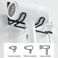 Hair Dryer Holder Rack Wall Mounted Hair Straightener Dryer Holders Bathroom Organizer Storage Rack Shelf Bathroom Accessories 1