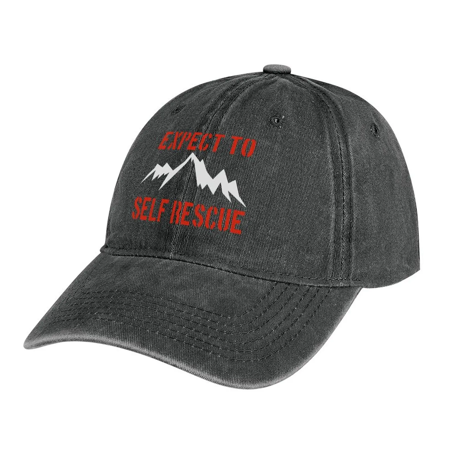 

Expect To Self Rescue Cowboy Hat Vintage Hat Baseball Cap black Elegant Women's Hats Men's