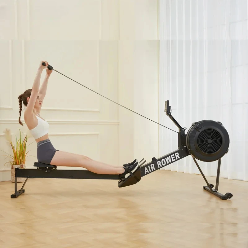 Seated Row Machine Dynamic Rowing Machine Indoor Air Rower Wind Resistance Rowing Machine