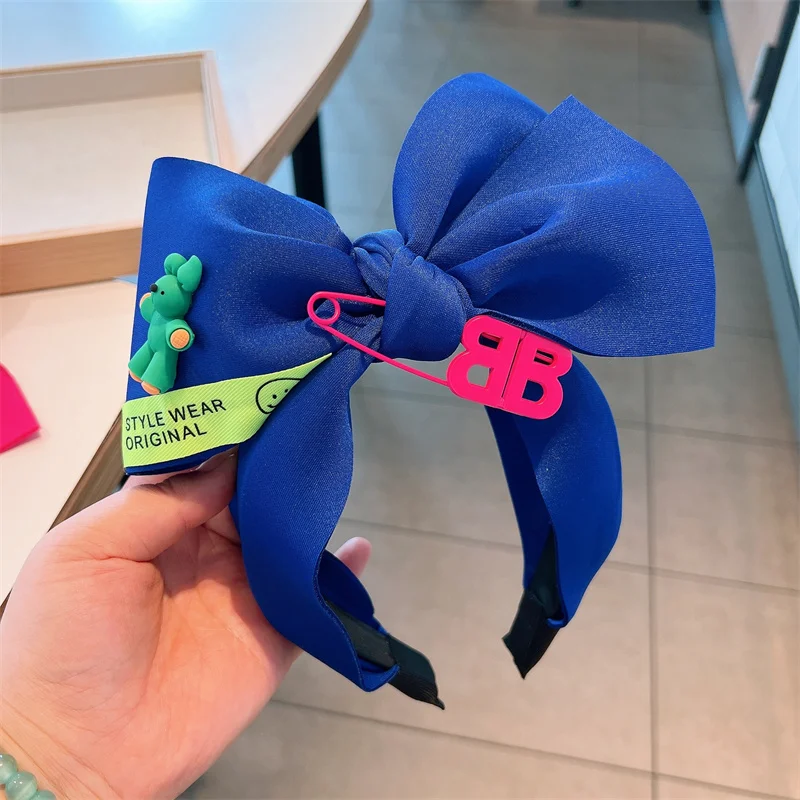 

Colorful Cartoon Bow Headbands For Women High-end Hairbands Korea Hair Accessories Hair Bows Flower Ribbon Head Wrap Hair Band