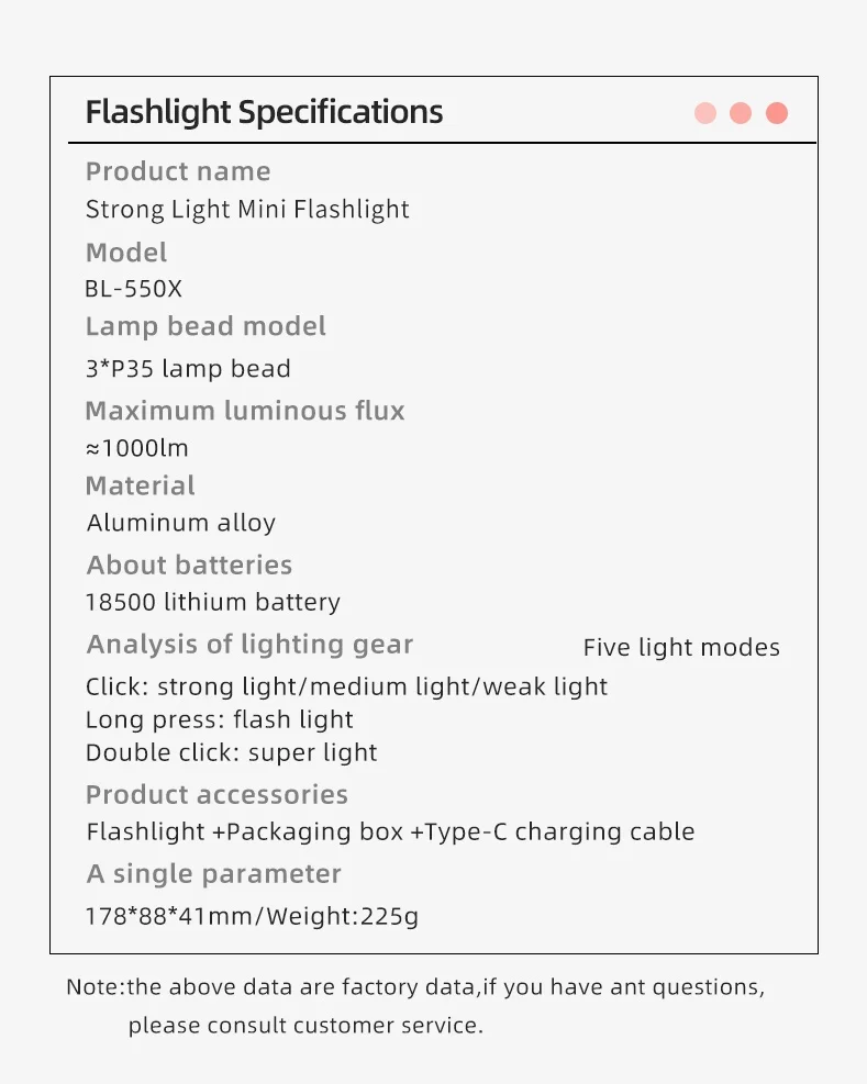 Monhrr-Mini LDE lanterna com USB, lâmpada recarregável,