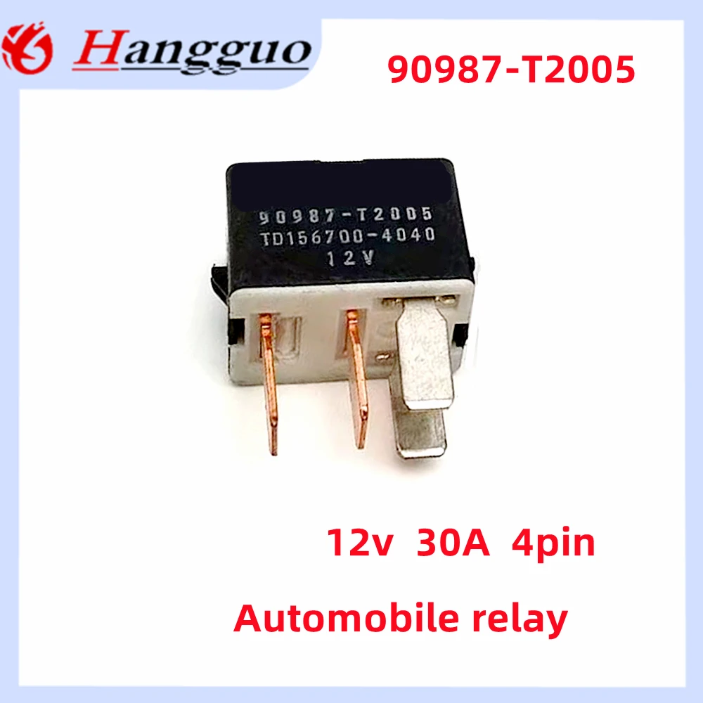 모터보트 오버파워 캠리 코롤라 레이즈 하이랜더 12V 릴레이, 오리지널 156700-2480 90987-T2005 ACVN51212, 4 핀, 로트당 2 개