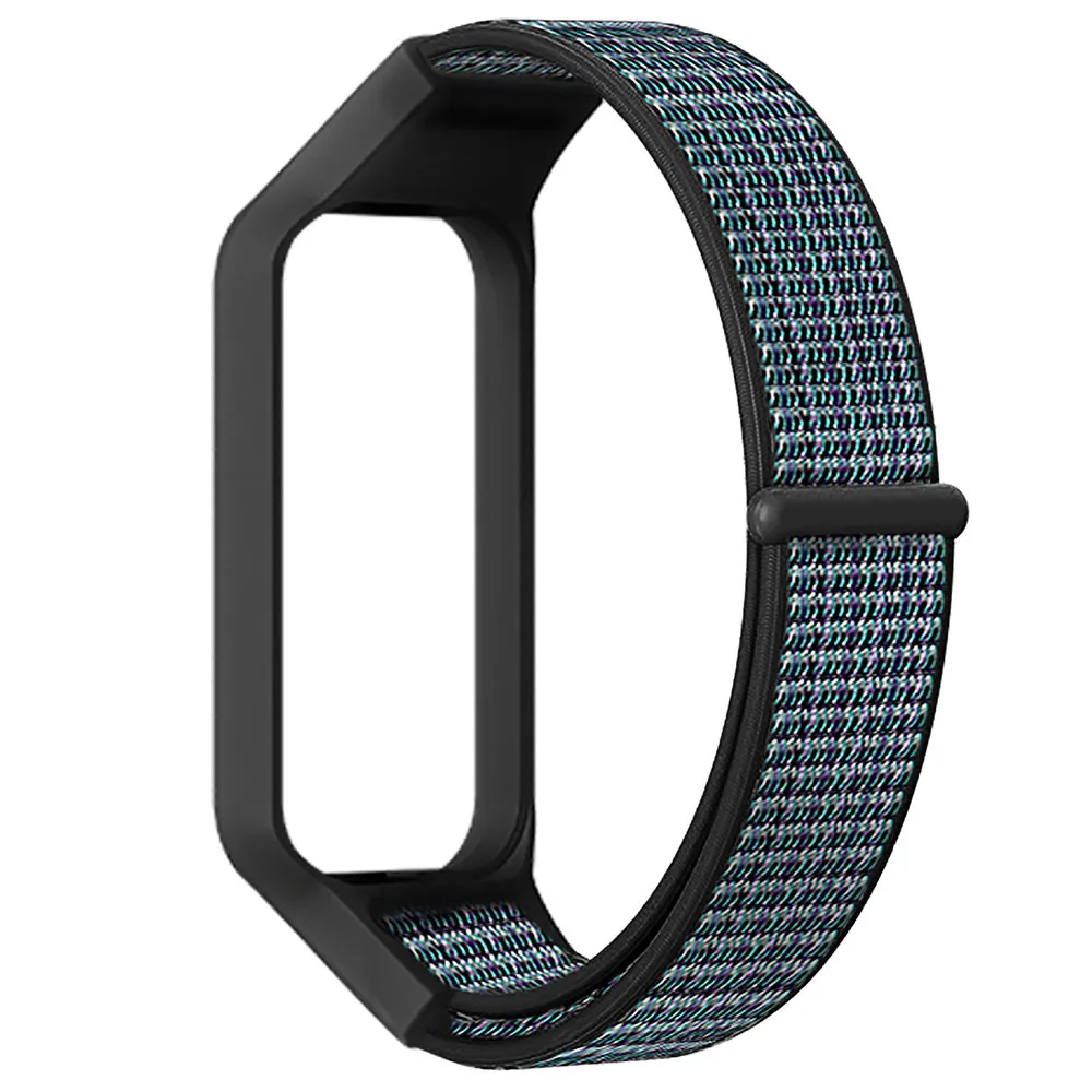 Nylon Loop Watchband with Protective Case for Smart Watches - Stylish Strap Accessory