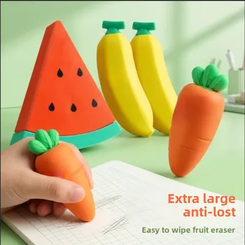 Gomma da Cancellare Creativa a Forma di Frutta, Formato Jumbo per Studenti e Bambini, Senza Graffi né Residui, Regalo di Cancelleria Scolastica
