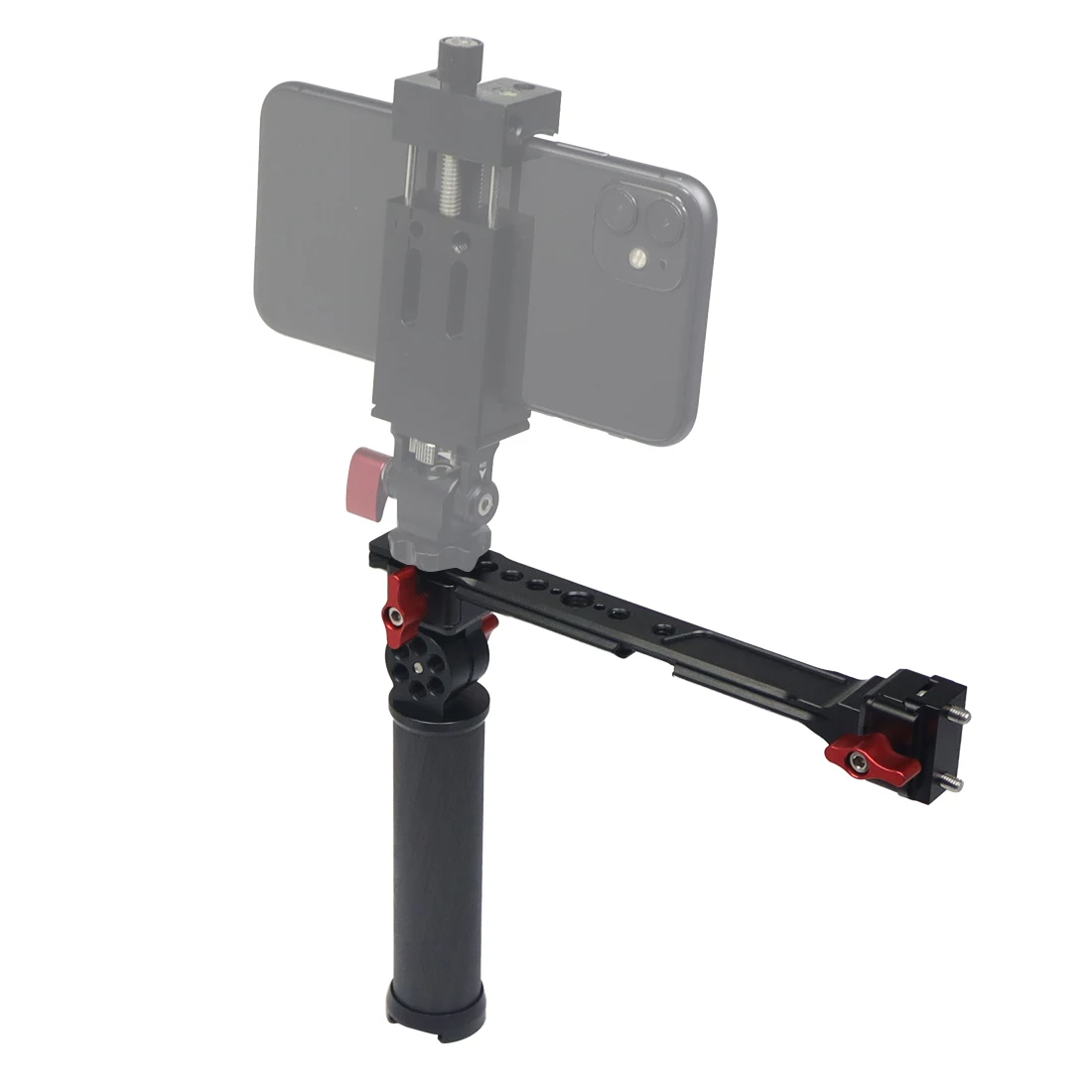 Carbon Fiber L Bracket Handle Grip Foldable Cold Shoe Mount Clamp for Ronin RS3