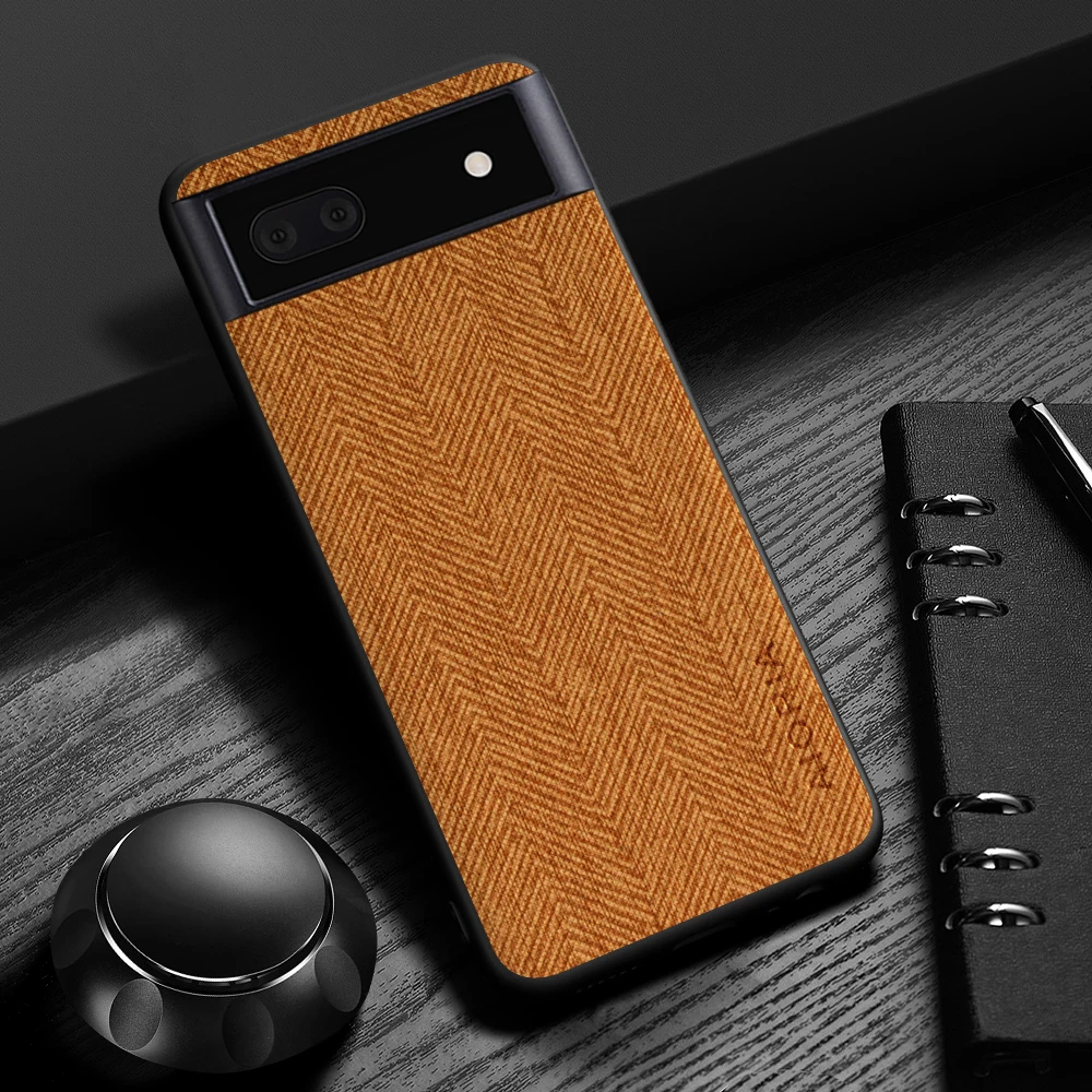Elegant Leather Wood Grain Cover - Simple, Lightweight, Durable Case