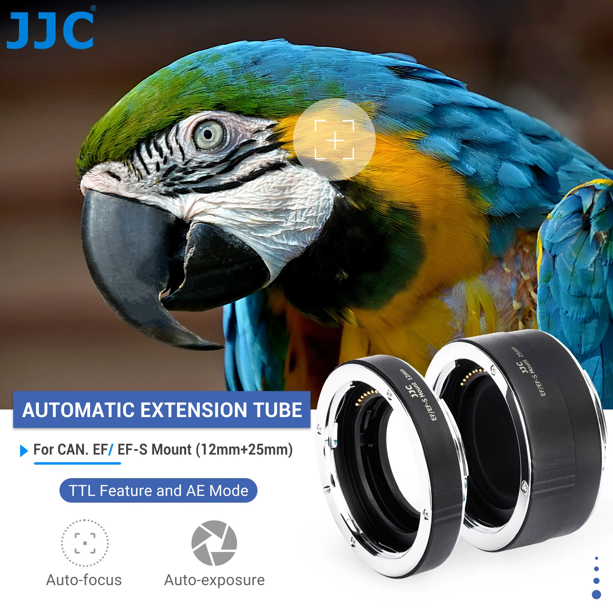 JJC AF Auto Focus Extension Tube (11MM 16MM) TTL Exposure For