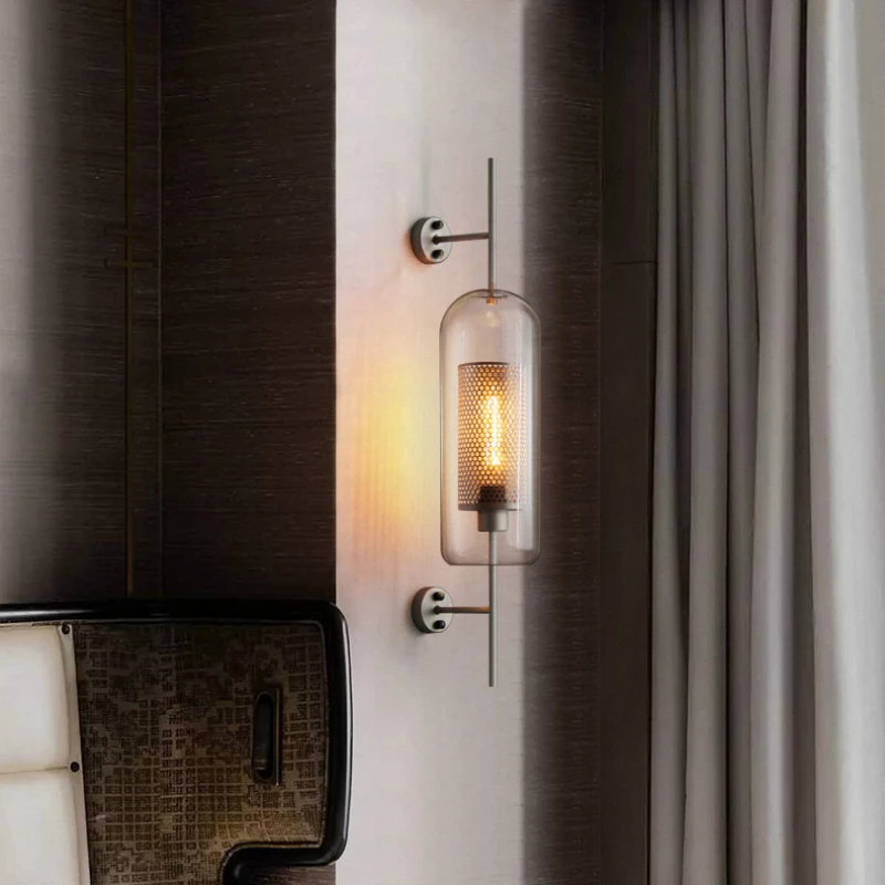 Modern Glass Wall Lamps Fixture Luminaire Sconce Lighting Bedside Living Room Home Decoration Aisel Horridor Golden Ball Light wall sconces light wall lamp