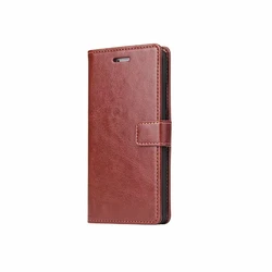 Vintage - Style PU Leather Flip Wallet Case - Card Holder Cover for Redmi 15 5G Global (Brown)