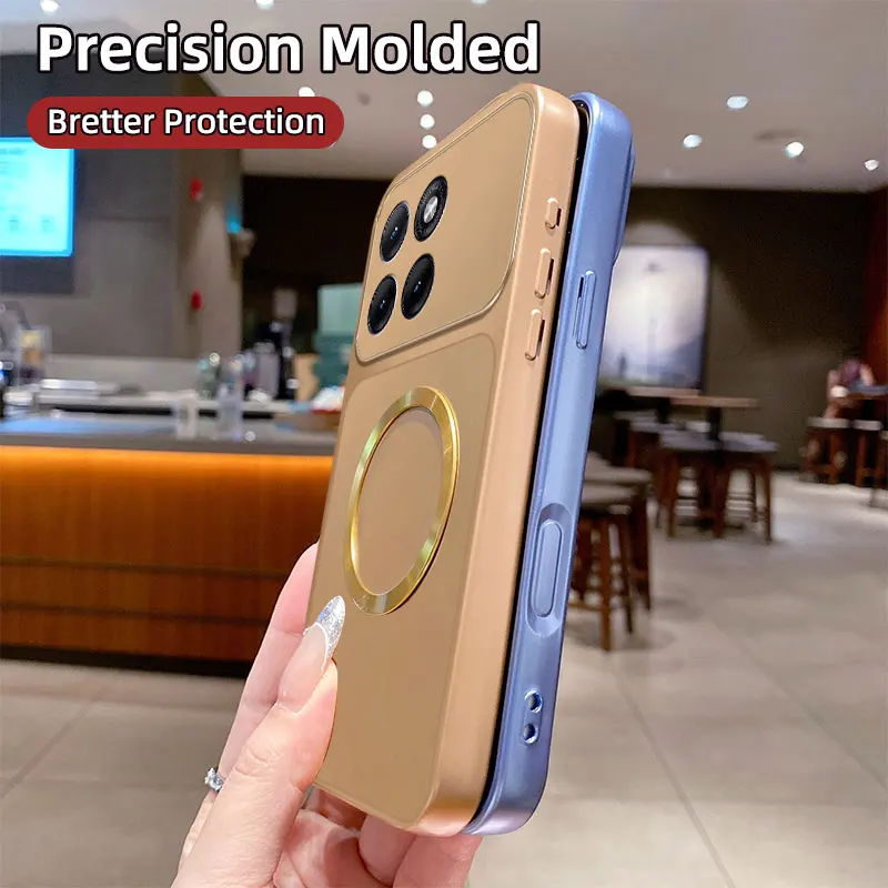 AG Metallic Paint Magnetic Phone Case - Enhanced Protection Cover