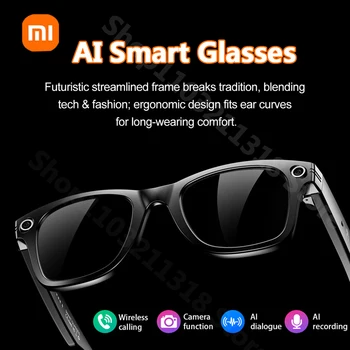 Xiaomi W600 Occhiali intelligenti Scatta foto IP65 Registrazione video impermeabile Chiamate musicali Bluetooth AI Q&A Occhiali da sole intelligenti