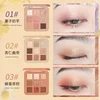 NOVO Embroidered 9-Color Eye Shadow Palette Glitter Pearly Eyeshadow Nude Long Lasting Korean Charming Eyes Makeup Cosmetics 4