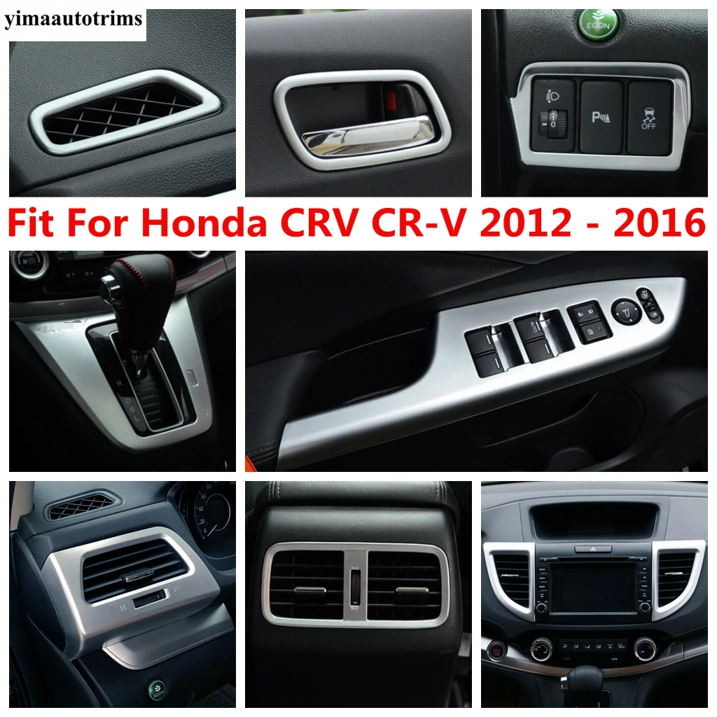 

Window Lift / Head Light / Gear Shift Panel / Dashboard Air AC Vent Cover Trim Matte Accessories For Honda CRV CR-V 2012 - 2016