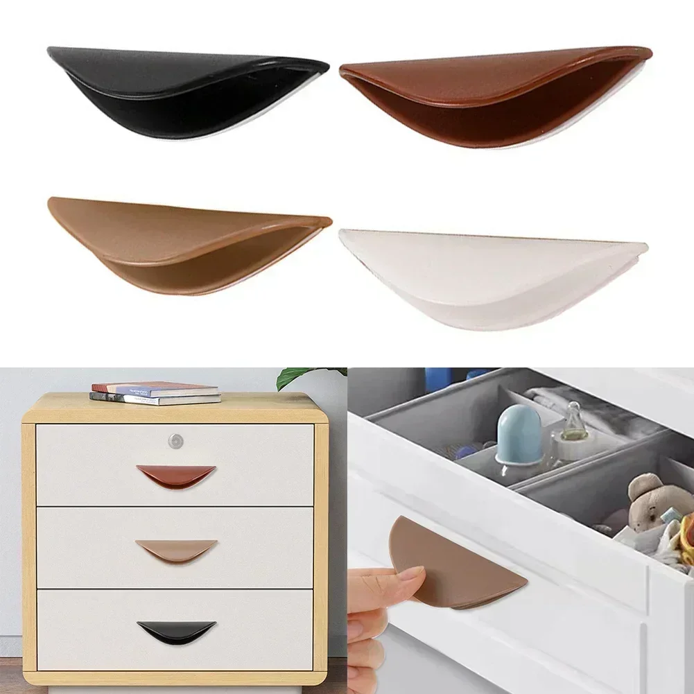 Furniture Handle Self-Adhesive Handle For Wardrobe Cabinet Drawer Sliding Door Pulls Knobs Kitchen Cupboard Door Hardware