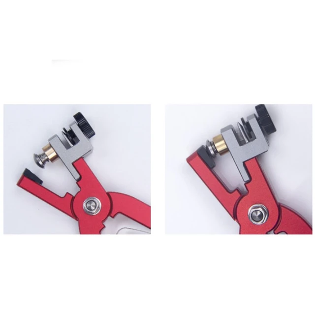 Leather Watch Bracelet Cutting Plier for Straps to Fix Catches Spring Bar Hand Tool Pliers Red Straight 6