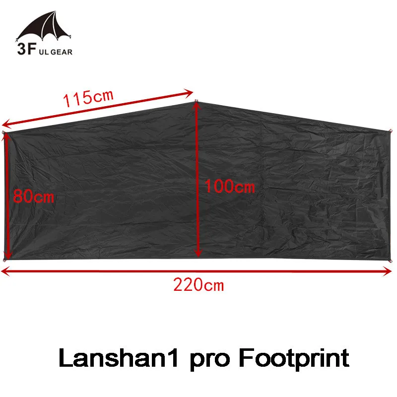 3F UL GEAR Lanshan1 / Lanshan 1pro / Lanshan 2 2pro Original 15D Silnylon Waterproof Groundsheet Footprint Tent