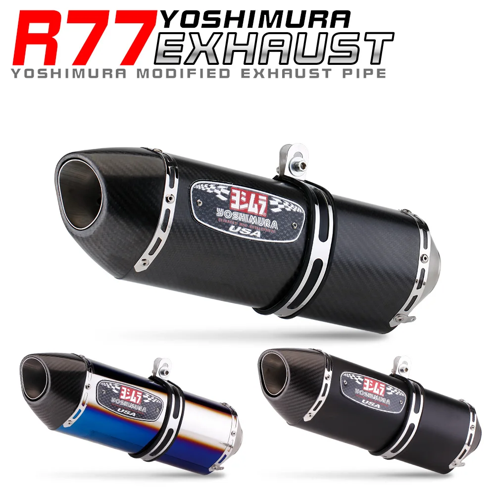 51mm Universal Motorcycle Yoshimura R77 Modified Exhaust Pipe Db Killer