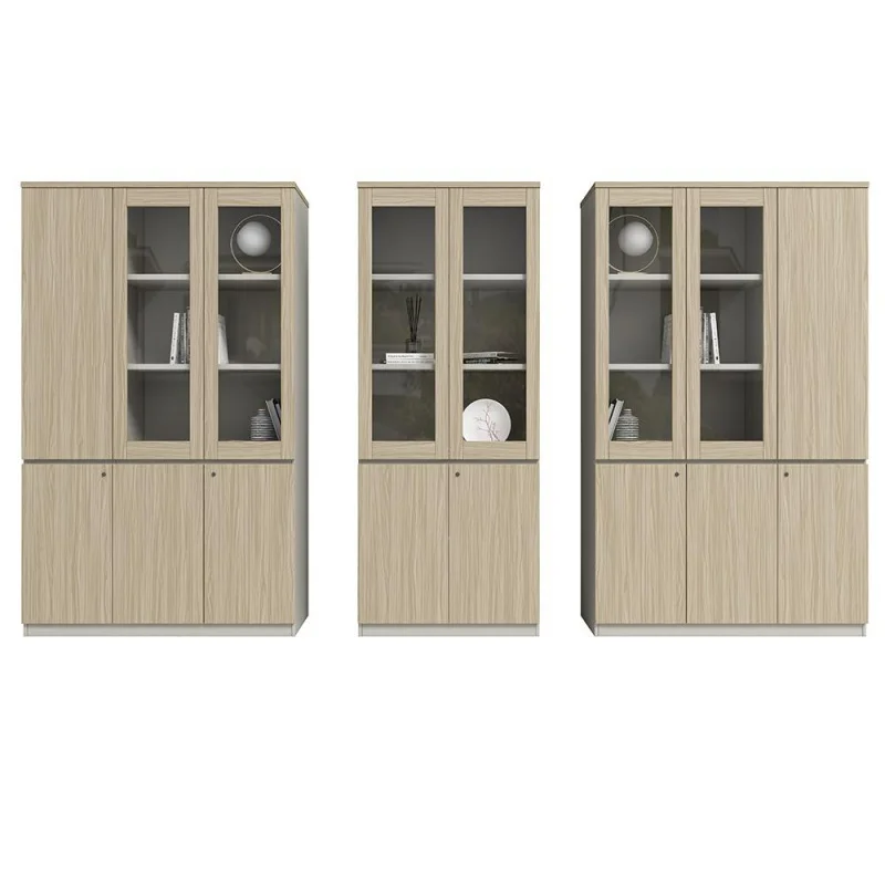

custom，Aktenschrank Modern 5 Drawer Wood Lockable Bookcase Swing Glass Door Simple Design Office Lateral Drawer Filing Cabinets